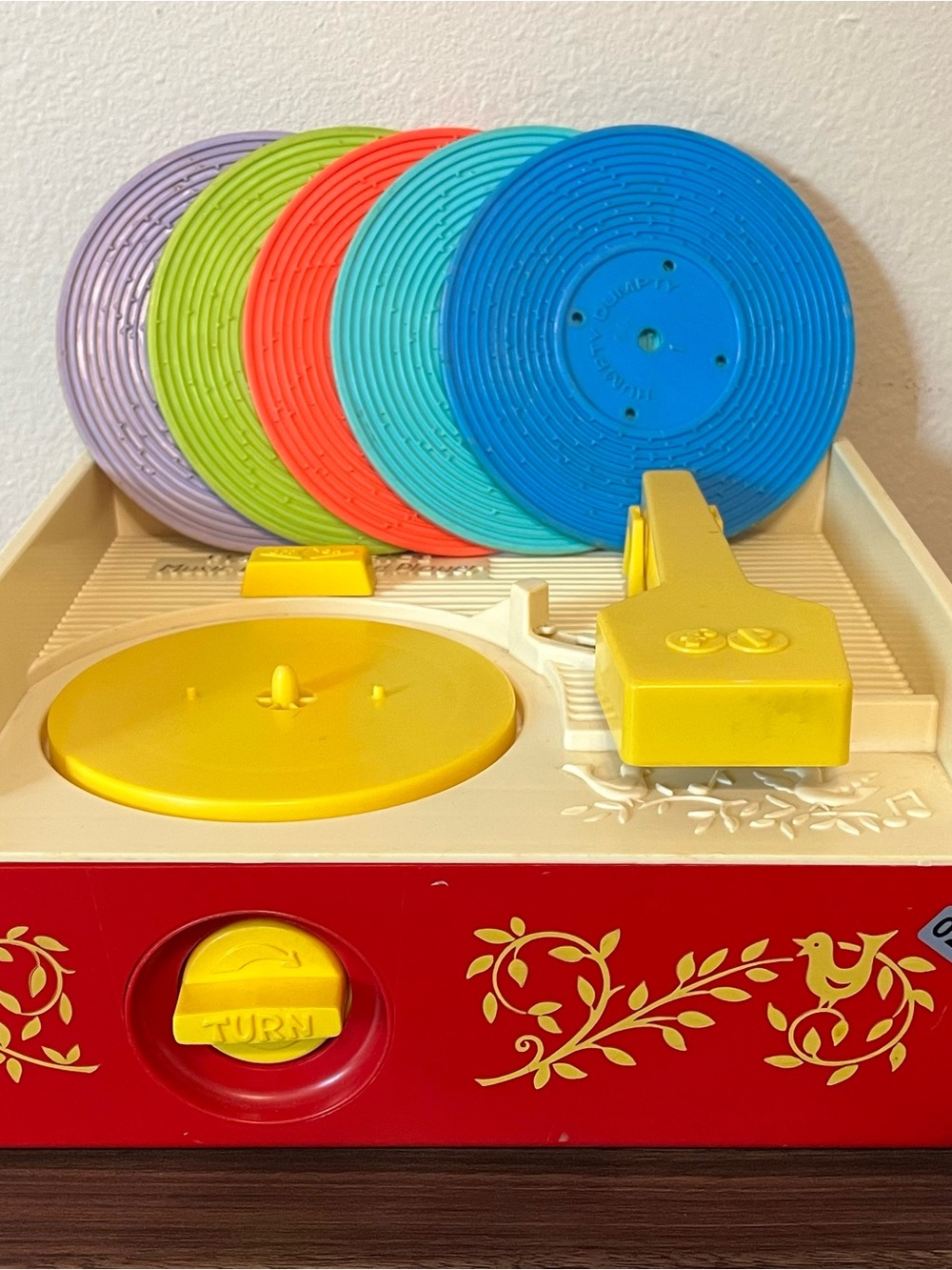 Fisher-Price Record Player Toy with 5 Records